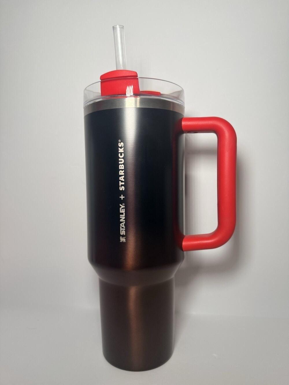Stanley X Starbucks Indonesia Lunar New Year BLACK RED LUXURY 40oz Tumbler BNWT